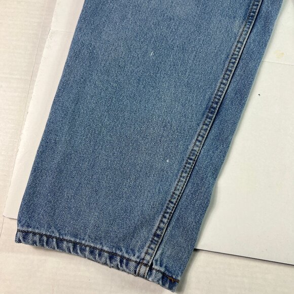 Y2K Levi's Jeans Men's 34x29* 560 Comfort Loose Fit Tapered Blue Denim Tag 35x30 - Picture 4 of 16